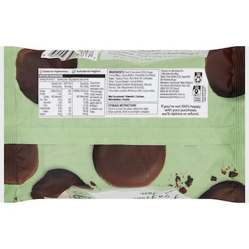 Woolworths Free From Gluten Mint Creme Biscuit 145g