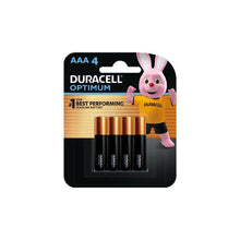 DURACELL OPTIMUM AAA ALKALINE BATTERIES 4 PACK