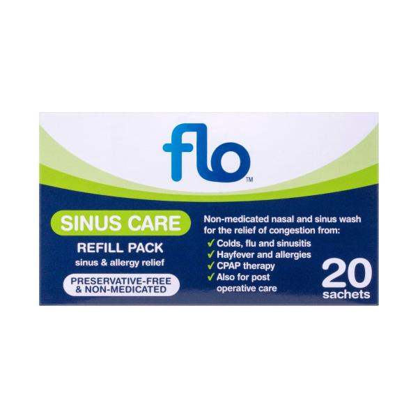 FLO SINUS CARE NASAL & SINUS WASH REFILL SACHETS 20 PACK