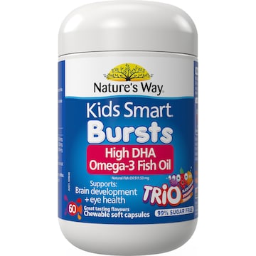 Nature's Way Kids Omega-3 Fish Oil Smart Trio 60 pack