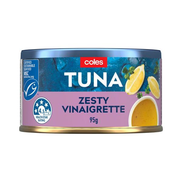 COLES TUNA ZESTY VINAIGRETTE 95G