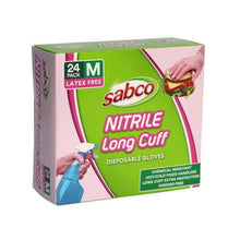 Nitrile Long Cuff Disposable Gloves Mediium