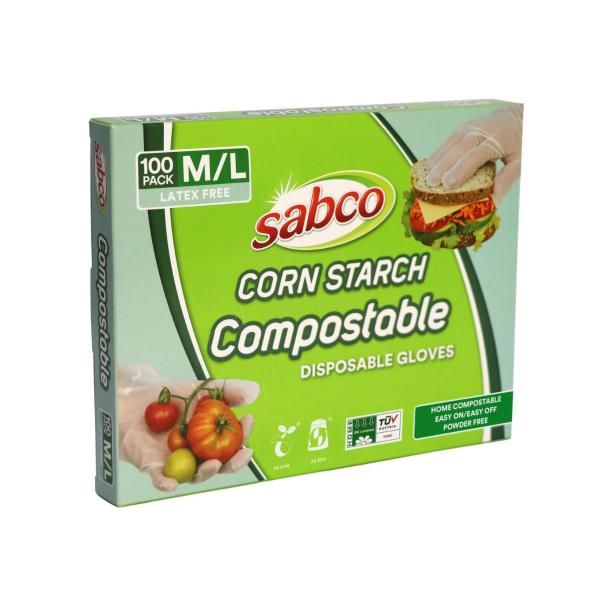 Compostable Disposable Gloves Medium Large