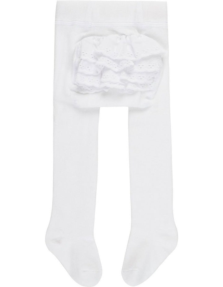 Baby Party Tights in White
