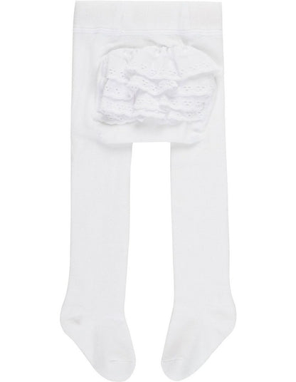 Baby Party Tights in White