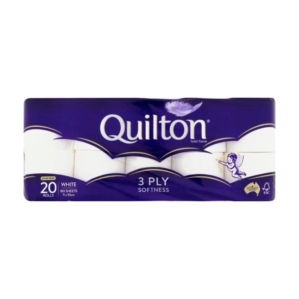 3 Ply White Toilet Paper