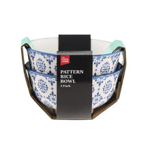 COOK & DINE PATTERN RICE BOWLS