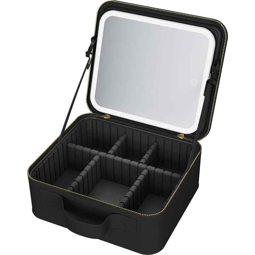 Wellcare Cosmetic Bag with Mirror (Black)