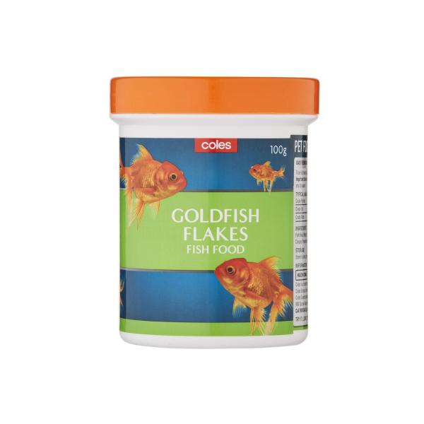 COLES GOLD FISH FLAKES 100 GRAM