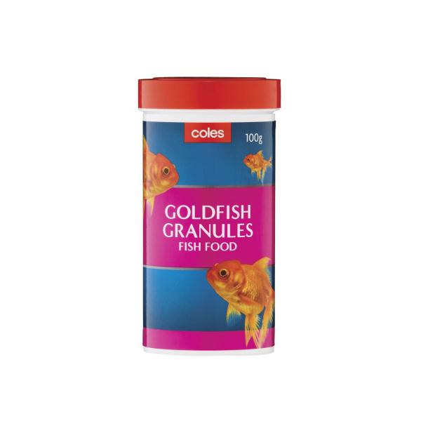 COLES GOLD FISH GRANULES 100GRAM