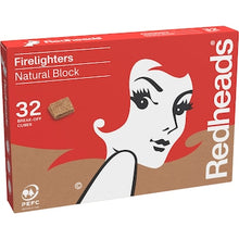 Redheads Firelighters Natural Block 32 pack