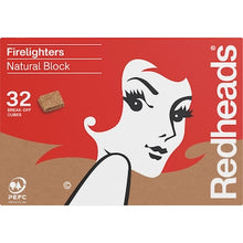 Redheads Firelighters Natural Block 32 pack