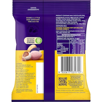 Cadbury Mini Eggs Chocolate 125g