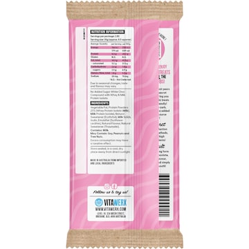 Vitawerx Protein White Chocolate Bar 100g