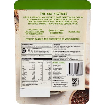 Macro Brown Rice Quinoa Chia & Garlic Pouch 250g