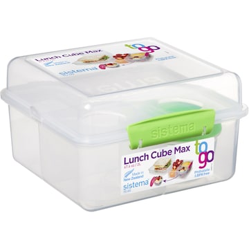 Sistema Max To Go Lunch Cube Container Assorted 2L each