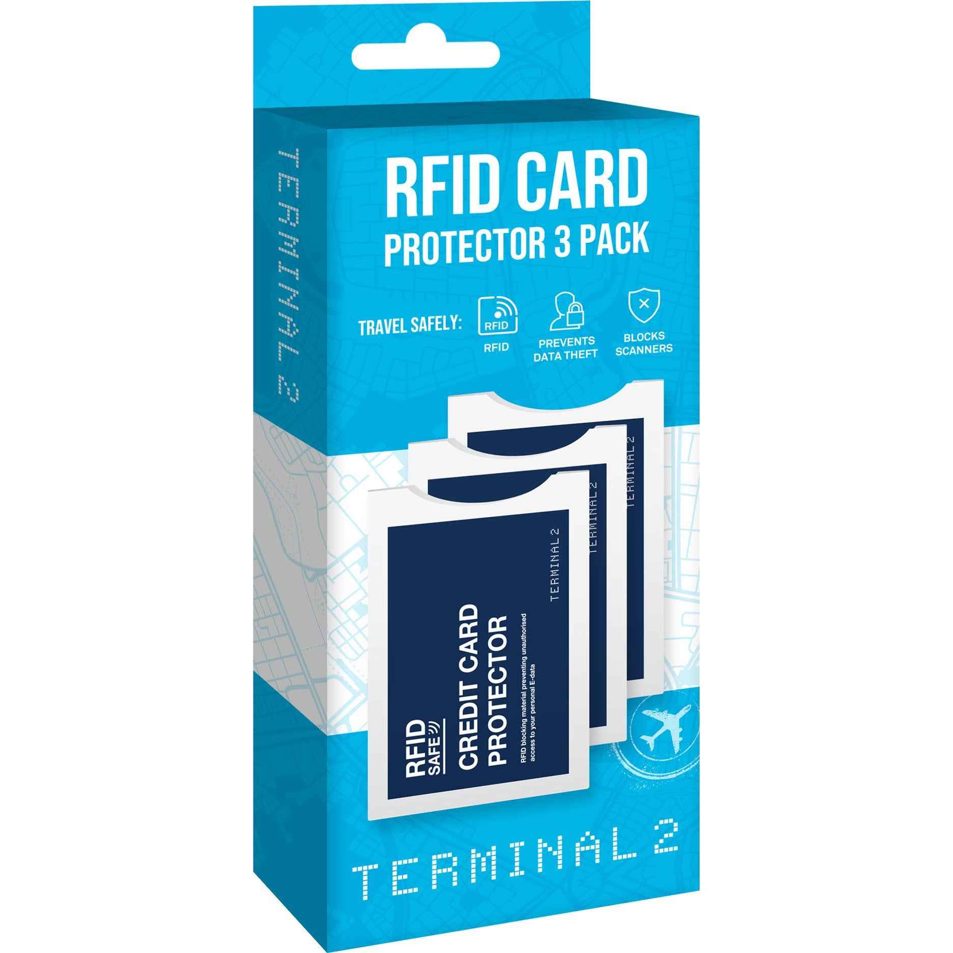 Terminal 2 RFID Credit Card Protector V2 (3 Pack)