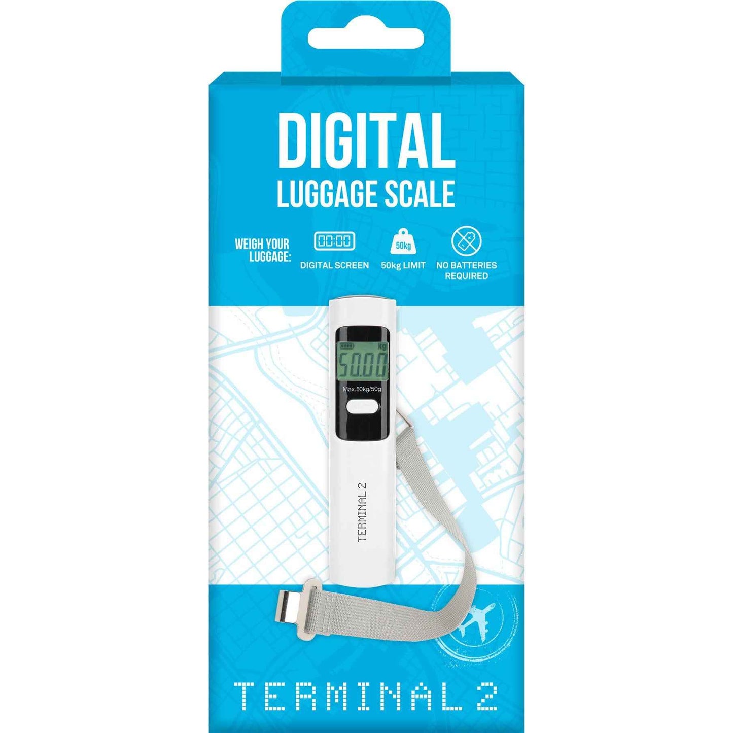 Terminal 2 Portable Digital Luggage Scale 50kg V2