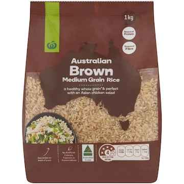 Woolworths Brown Rice Grain 1kg