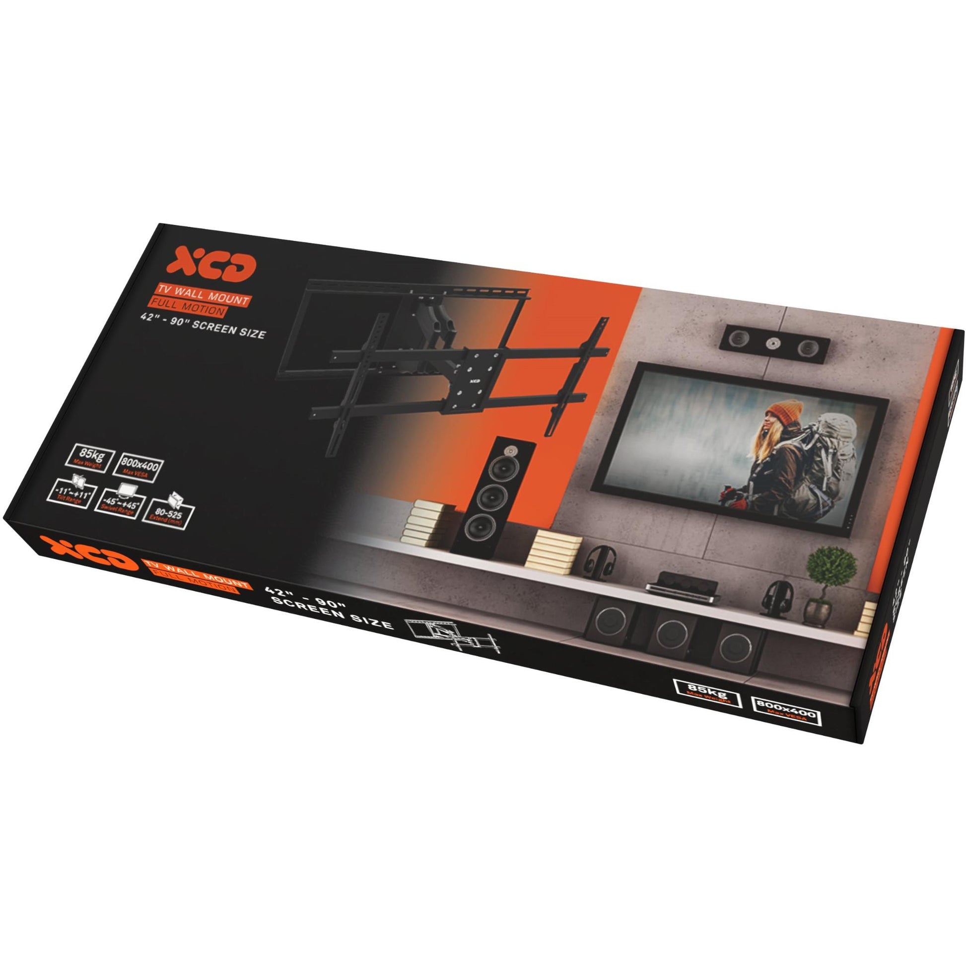 XCD Extra Large Full Motion Wall Mount (42-90")