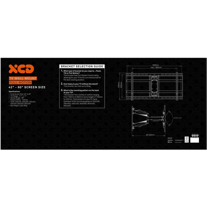 XCD Extra Large Full Motion Wall Mount (42-90")
