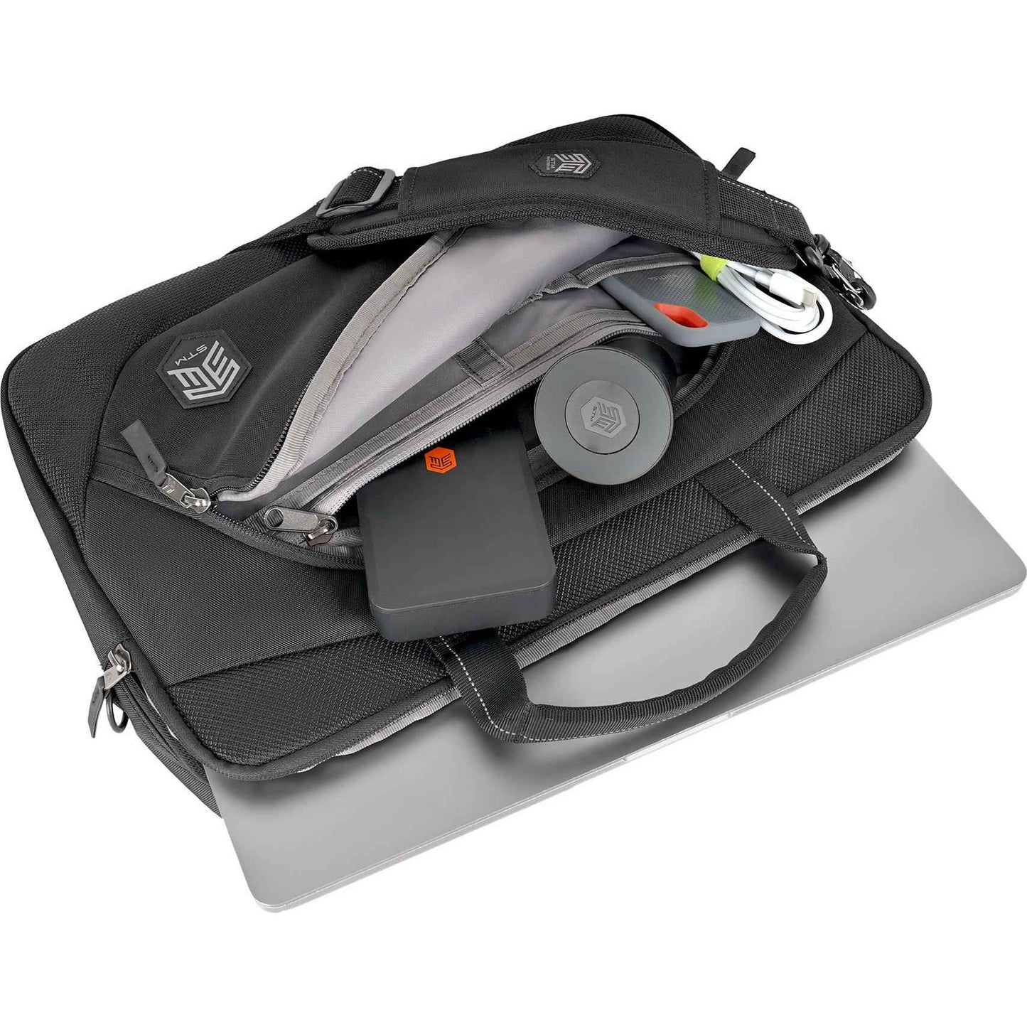 STM Tower Top Slim 17" Laptop Brief (Black)