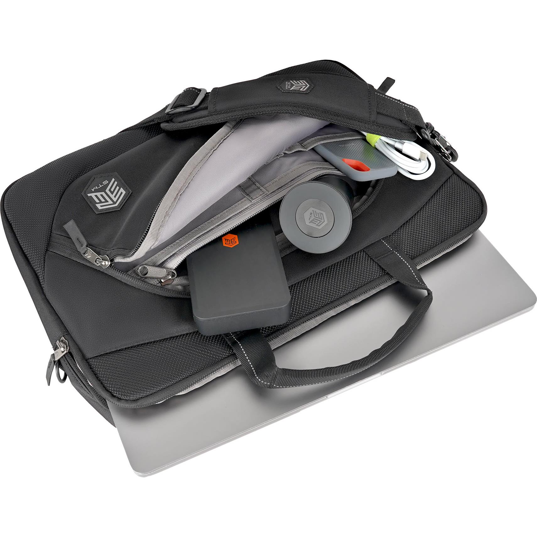 STM Tower Top Slim 17" Laptop Brief (Black)