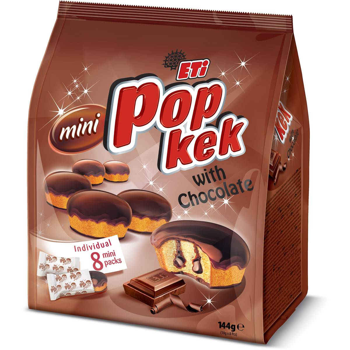 Eti Popkek With Chocolate Snack 144g