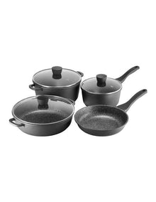 Classic Non-Stick Cookset 4 Piece in Black