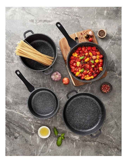Classic Non-Stick Cookset 4 Piece in Black