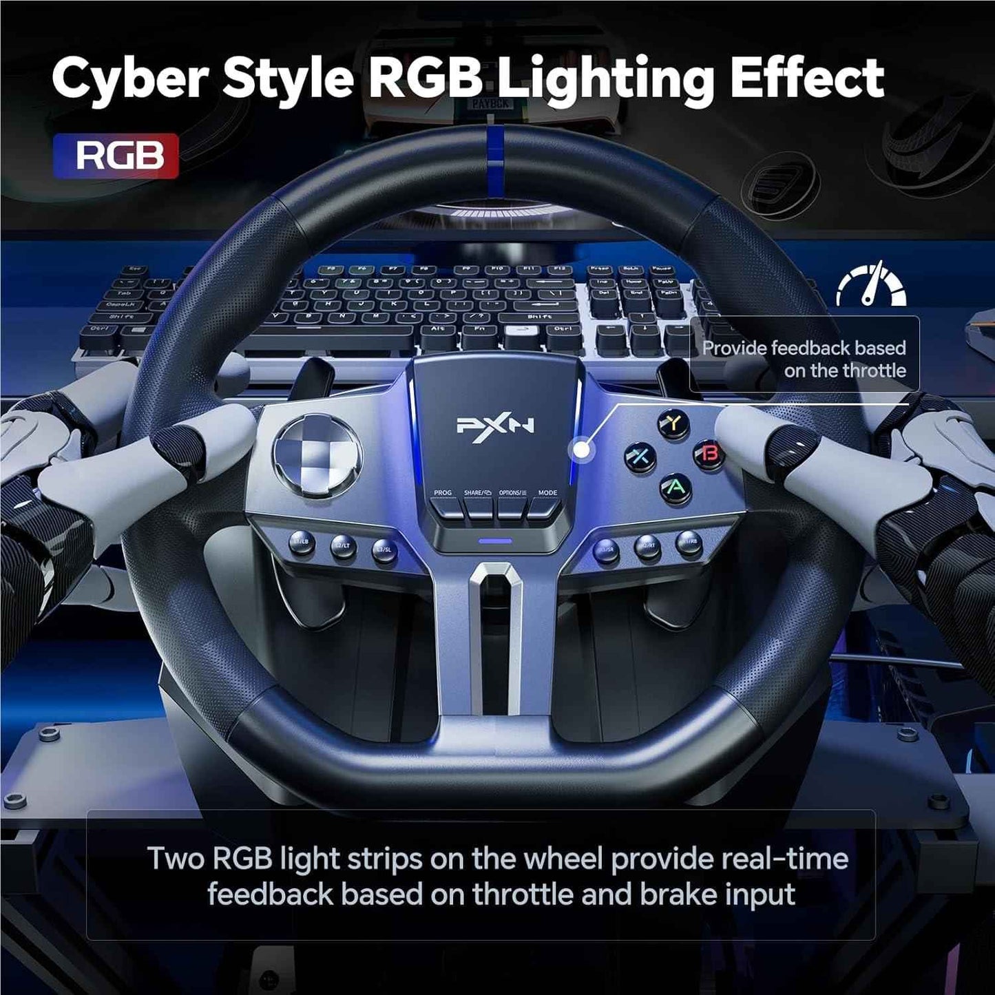 PXN V9 Gen2 Premium Steering Wheel