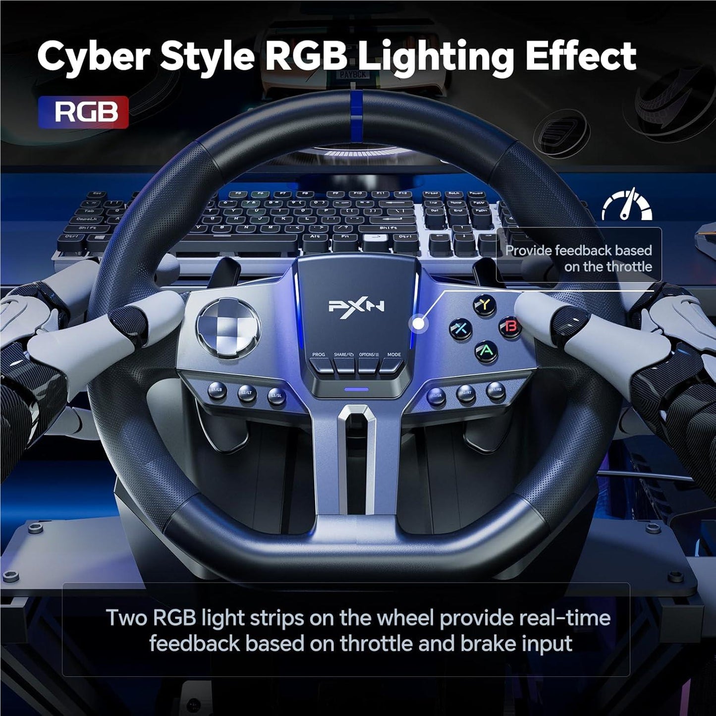 PXN V9 Gen2 Premium Steering Wheel