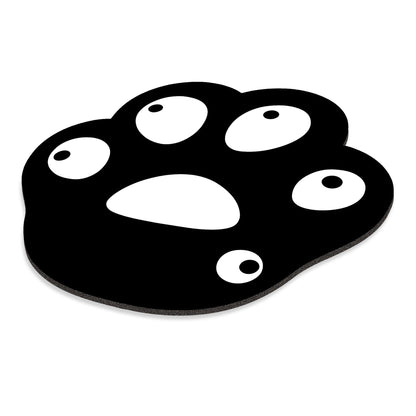 Playmax Paw Print Mouse Mat (Black)