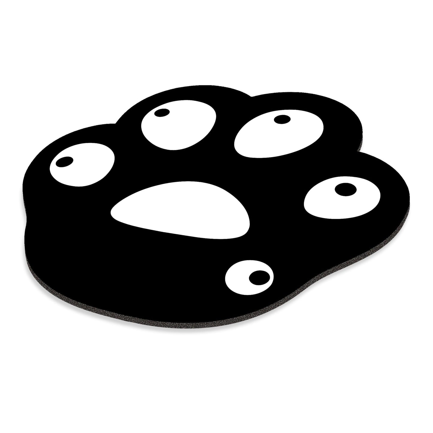 Playmax Paw Print Mouse Mat (Black)