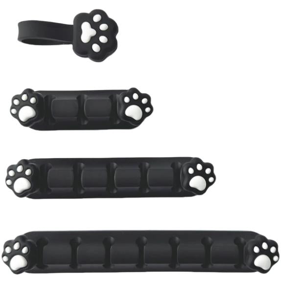 Playmax Paw Print Cable Mangement (Black/White)