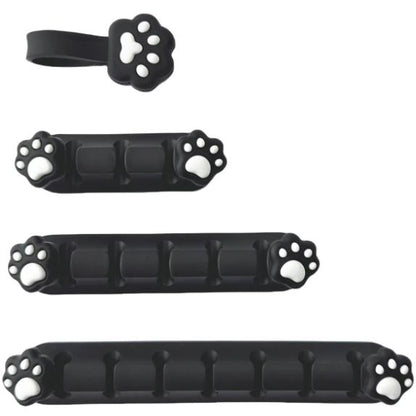Playmax Paw Print Cable Mangement (Black/White)