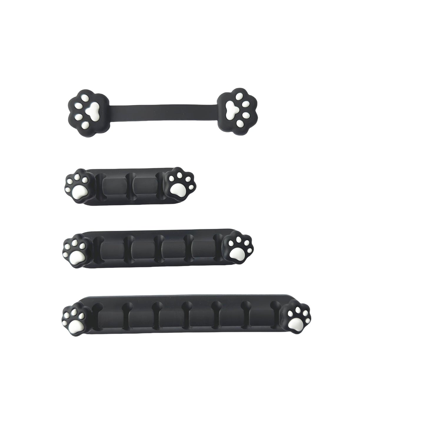 Playmax Paw Print Cable Mangement (Black/White)