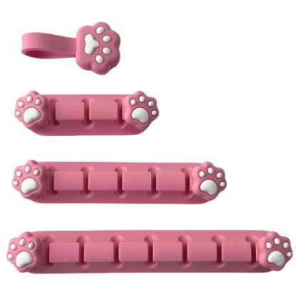 Playmax Paw Print Cable Management (Pink/White)