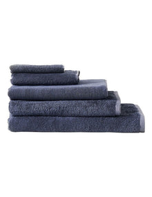 Nara Cotton Bamboo Towel Range in Blue