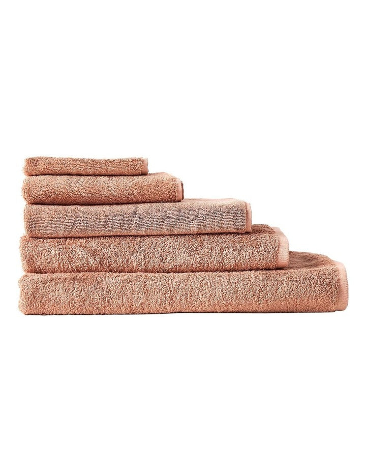 Nara Cotton Bamboo Towel Range in Clay