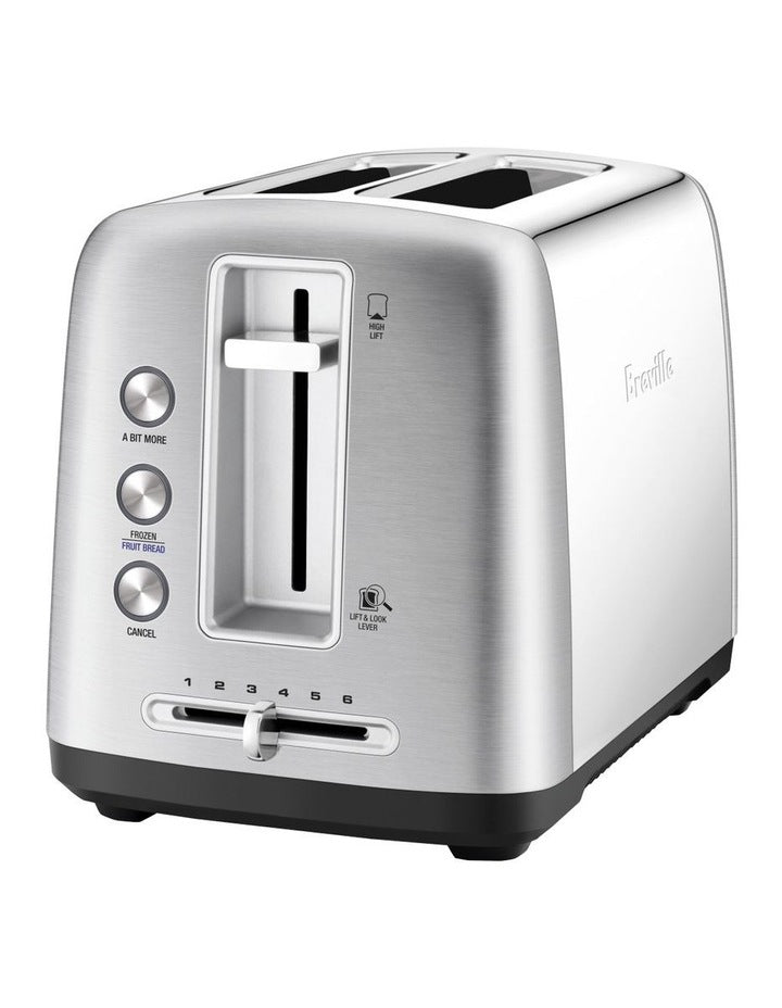 The Toast Control 2 Slice Toaster Brushed