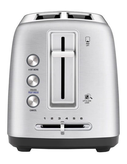The Toast Control 2 Slice Toaster Brushed