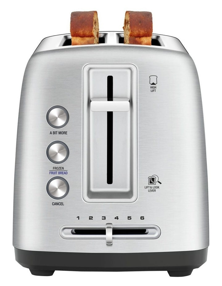 The Toast Control 2 Slice Toaster Brushed
