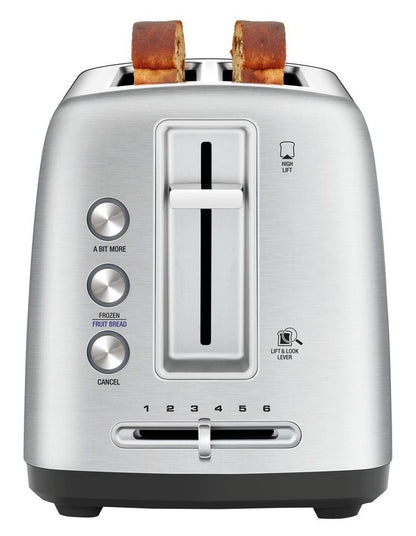 The Toast Control 2 Slice Toaster Brushed