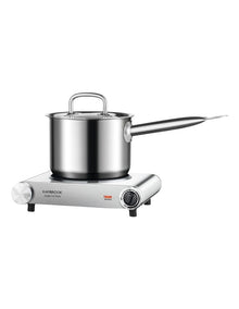Brushed Stainless Steel Single Electric Hotplate KHP110BSS
