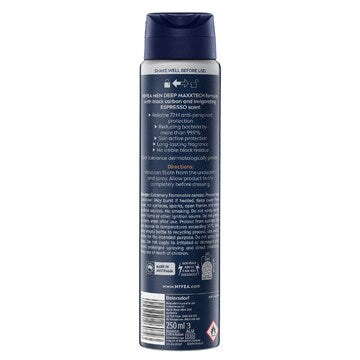 Nivea Men Deep Espresso Antiperspirant Deodorant 250mL