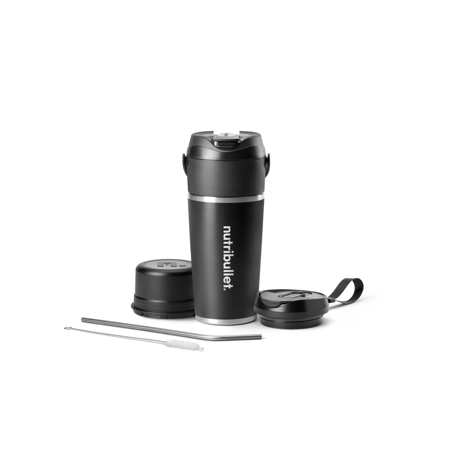 NutriBullet Flip Stainless Steel Portable Blender (Black)