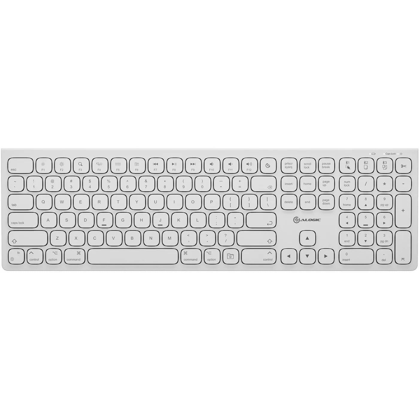 Alogic  Echelon USB-C Rechargeable Bluetooth Full Size Keyboard