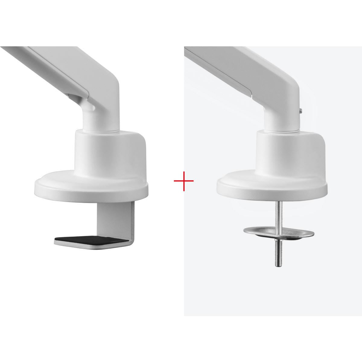 One For All Solid series Dual Monitor Arm (White)
