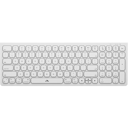 Alogic Echelon Compact USB-C Rechargeable Bluetooth Keyboard & Mouse for Mac (White)